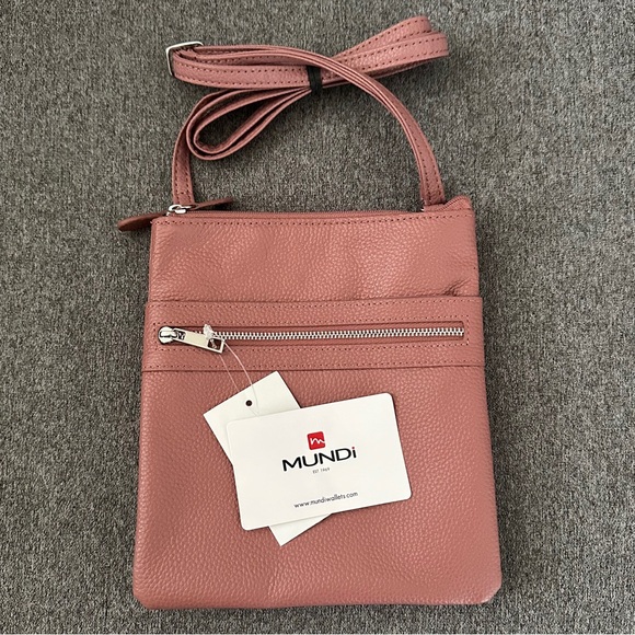 mundi Handbags - MUNDi Felicia Genuine Leather Crossbody Purse